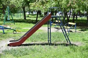 Swing and slide made of iron children's complex photo