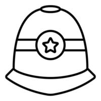 Police Helmet Icon Style vector