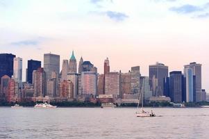 New York City Manhattan downtown skyline photo