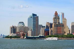 horizonte de manhattan de la ciudad de nueva york foto