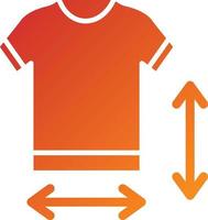 Clothes Measurement Icon Style vector