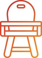 Baby Chair Icon Style vector