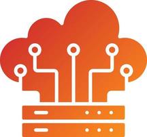 Cloud Storage Icon Style vector