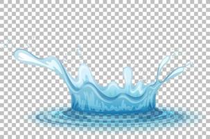 Water splash on grid background vector