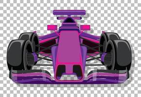 A racing car on grid background vector