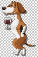 Beagle dog cartoon character vector