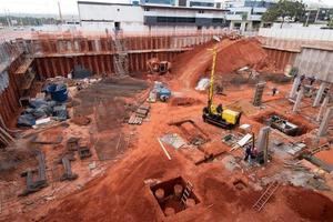 Brasilia, Brazil June 13, 2022 Construction of new Commercial and Apartment Buildings in 511 block of Northwest Brasilia photo