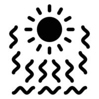 Heat Wave Icon Style vector