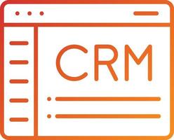 CRM Icon Style vector