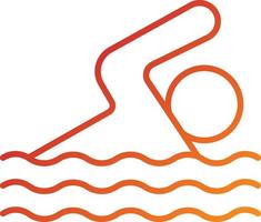 Swimming Icon Style vector