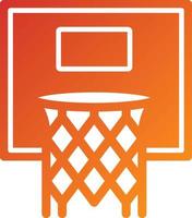 Basketball Hoop Icon Style vector