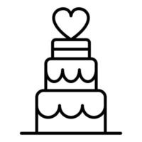 Wedding Cake Icon Style