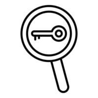 Keywords Search Icon Style vector