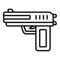 Police Gun Icon Style vector
