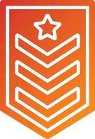 Army Chevron Icon Style vector