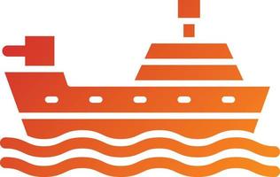 Army Ship Icon Style vector