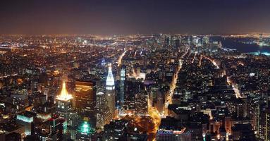 Vista aérea de Manhattan de Nueva York foto