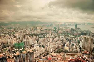 vista aérea de hong kong foto