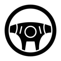 Steering Wheel Icon Style vector