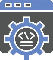 Web Development Icon Style vector
