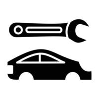 estilo de icono de reparación de carrocería de coche vector