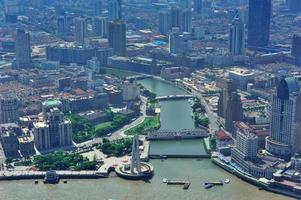 Shanghai aerial in the day photo