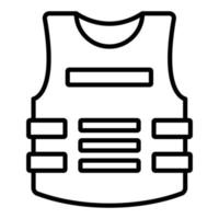 Bulletproof Vest Icon Style vector