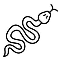 estilo de icono de serpiente vector