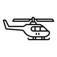 estilo de icono de helicóptero del ejército vector