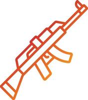 estilo de icono de rifle vector