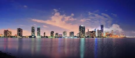 Miami night scene photo