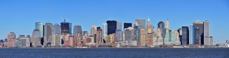 panorama del centro de manhattan de la ciudad de nueva york foto