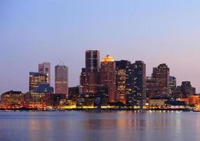 Boston at dusk photo