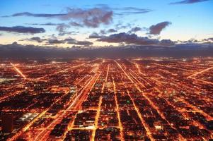 Chicago at dusk photo