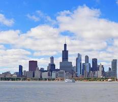 Chicago city urban skyline panorama photo