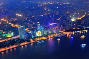 Shanghai aerial at dusk photo