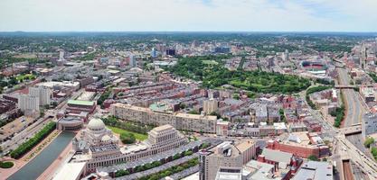 Boston with urban buildings photo