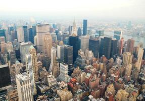 New York City Manhattan skyline aerial view photo