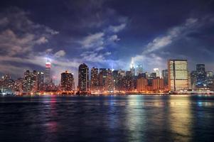 New York City Manhattan midtown at dusk photo