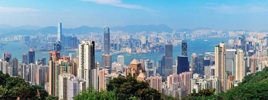 Victoria Harbor aerial view photo