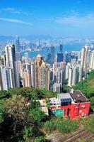 Hong Kong mountain top view photo