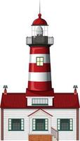 Lighthouse isolated on white background vector