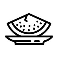 food delicious line icon vector illustration