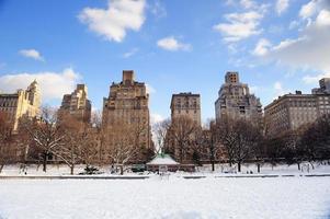 New York City Manhattan Central Park in winter photo