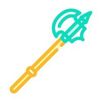 ax weapon color icon vector illustration