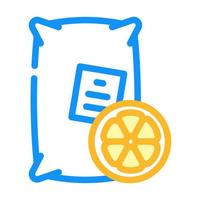 lemon acid color icon vector illustration color