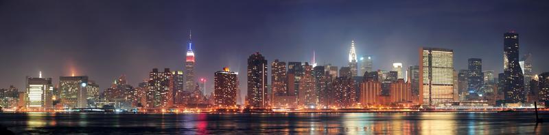 panorama de manhattan de la ciudad de nueva york foto