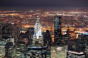 Chrysler Building in Manhattan New York City at night photo
