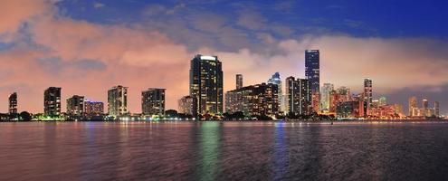 Miami night scene photo