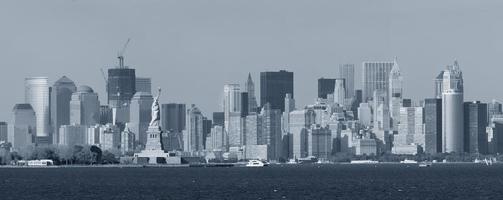 ciudad de nueva york manhattan blanco y negro foto